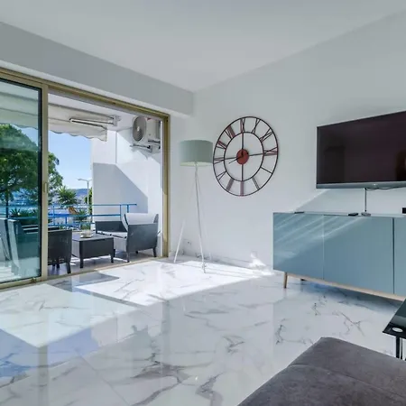 Apartman 90m On The Croisette With Terrace & Sea View
